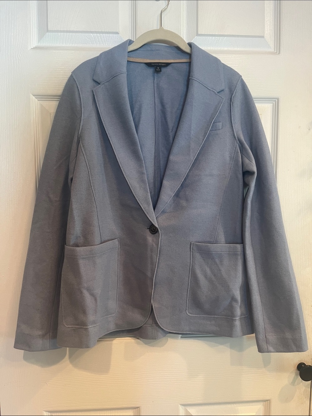 Banana Republic Light Blue Single-Button Blazer